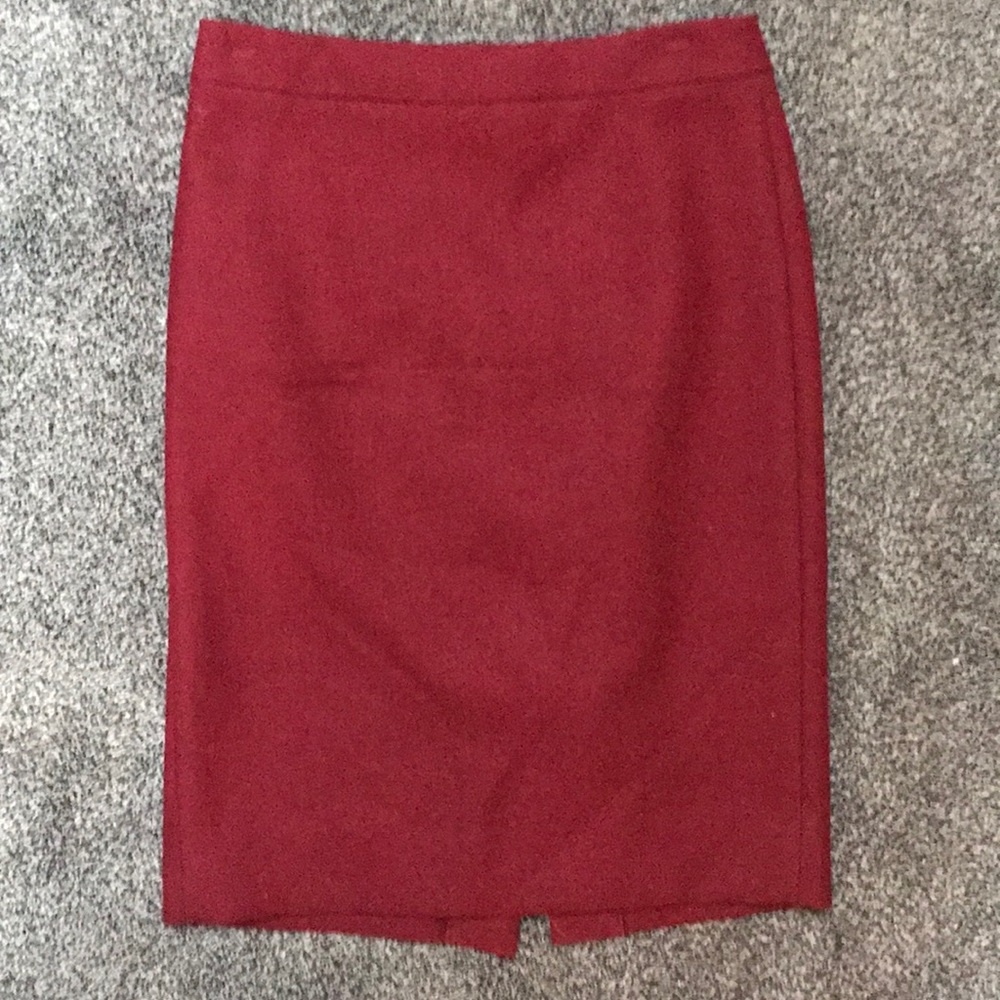 J. Crew No 2 Pencil Skirt — cranberry size 0.